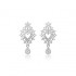 Diamond Necklace with Tall Matching Earrings